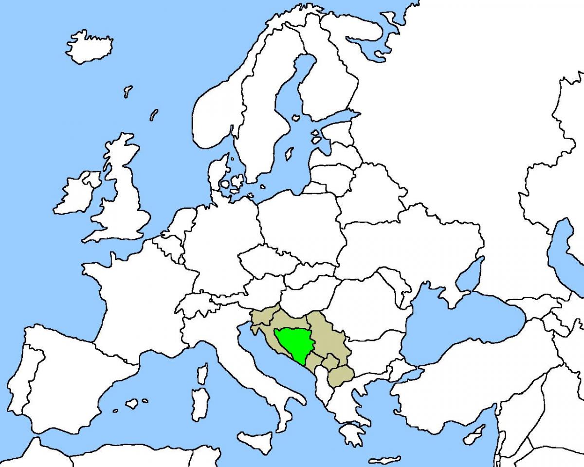 Karte von Bosnien-Standort auf 