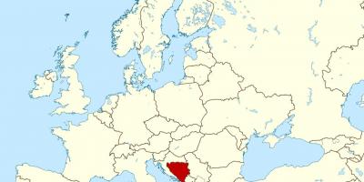 Karte von Bosnien-Standort auf der Welt